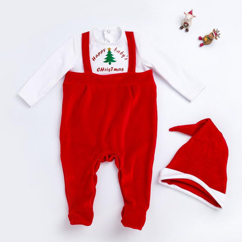Christmas baby winter jumpsuit