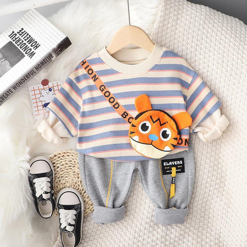 Boys' Suit Spring and Autumn Two-Piece Set