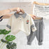 Spring and Autumn Boys' Long Sleeve Suit Two-Piece Set