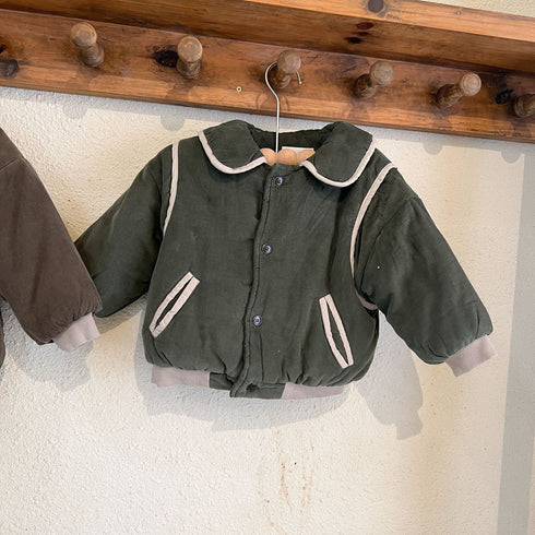 Children's corduroy cotton padded warm baby cotton jacket
