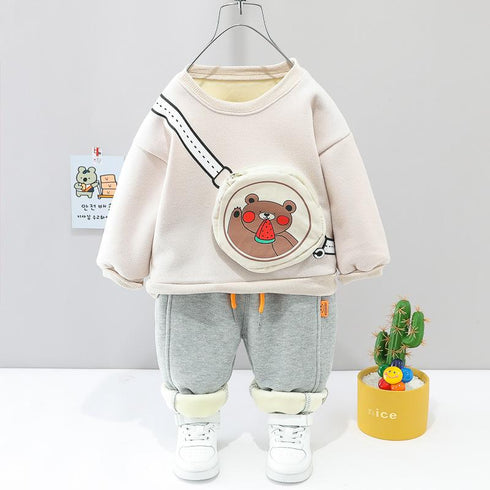 Children's Sweater Sports Pants Two-Piece Set