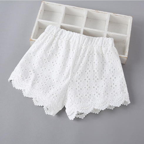 Summer Girl's Lace Shorts