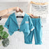 Spring and autumn boys casual long sleeve three-piece set