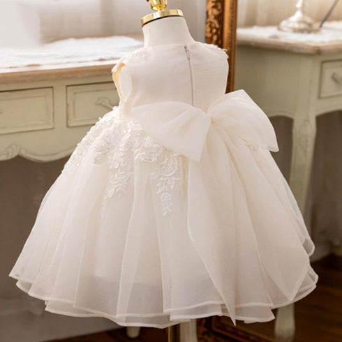 New Girl Flower Girl Dress Dress Embroidered Pengpeng Yarn Princess Dress