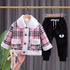 Winter girls suit padded two-piece set