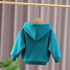 Boy's winter velvet hooded sweater