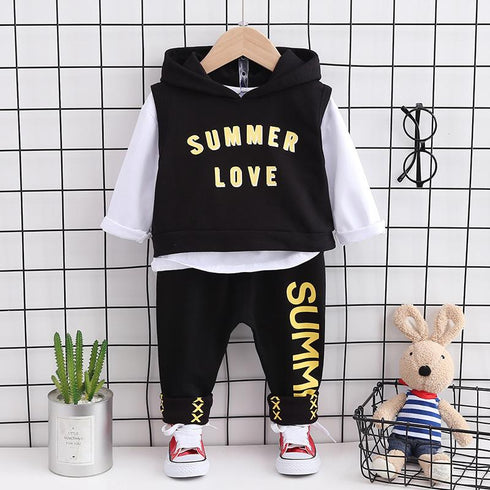 Boys spring and autumn suit two-piece set