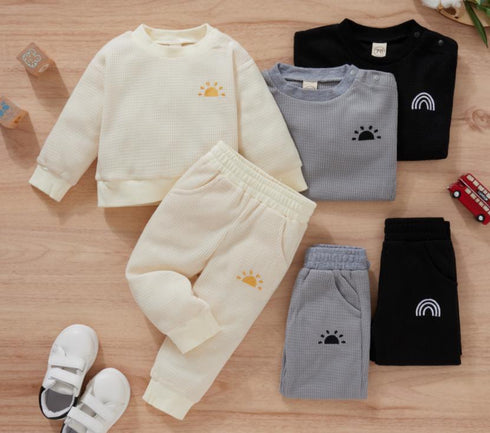 Boy's Long Sleeve Top+ Pants Two-Piece Set