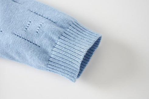 Autumn Knit Jumpsuit with Hat