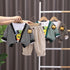 Boy's Plaid Cardigan Jacket Set of Three