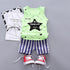 Summer Boy's Five-pointed Star Vest Set