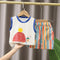 Summer boy vest set two-piece set