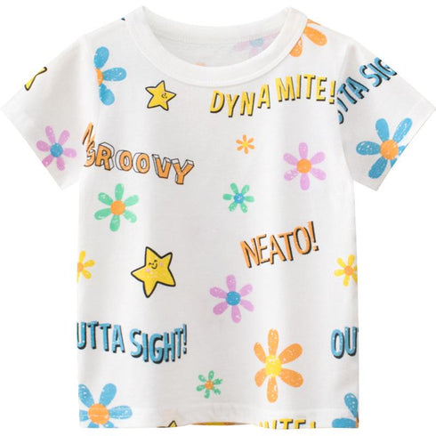 Summer girls star short sleeves