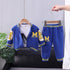 Children's baseball suit cardigan set of three