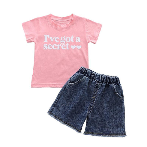 Girls' Sports Shorts Summer Suit