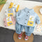 Spring and Autumn Boys Shirt Long Sleeve Set Two-Piece Set