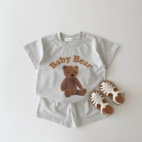 Cute Cartoon Animal Set Thin Sports Two Piece Set