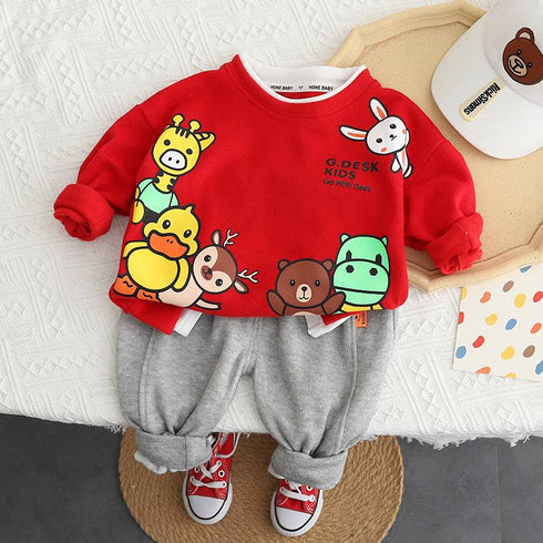 Spring and Autumn Children's Long Sleeve Set