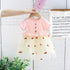 Children's Knitted Mesh Stitched Dress