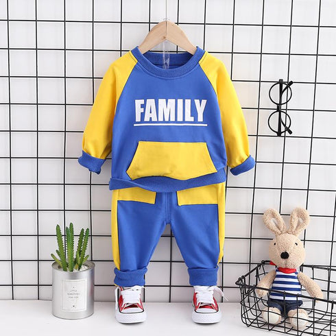 Boys spring and autumn leisure suit two-piece set
