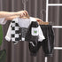 Children's Spring and Autumn Baseball Suit Three-Piece Set