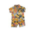 Boys summer suit short sleeve shirt beach pants two-piece set