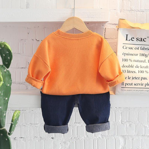 Boy's Spring and Autumn Two-Piece Set