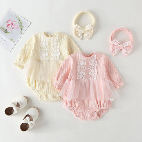 Baby Girl Long Sleeve Jumpsuit
