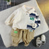 Lapel Sweater Long Sleeve Suit Casual Pants Two-piece Set