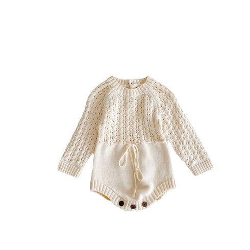 Baby Knitted Long Sleeved Jumpsuit