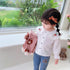 Cherry Bear Knitted Cardigan Three Piece Set Baby Girl Lapel Shirt Long Sleeve Set