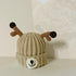 Children's Wool Hat Cute Antler Pullover Hat In Autumn And Winter Circumference 18.9-20.5 inch
