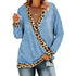 Long Sleeve Top with Leopard Print