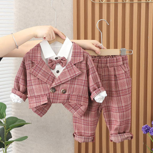 Spring and Autumn Boys Three-Piece Set