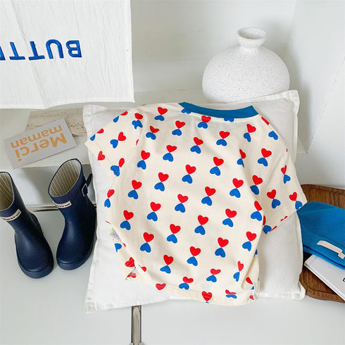 Children's Dots Love Short Sleeve