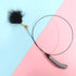 Super long soft rod telescopic feather teasing cat stick sound bell cat toy