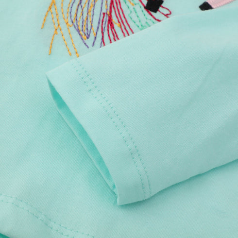 Girls Long Sleeve T-shirt European And American Autumn New Cartoon Printed Jacket