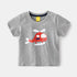 Summer Boys Plane Printed Short Sleeve