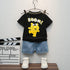Children's Short Sleeve Denim Shorts Set Summer