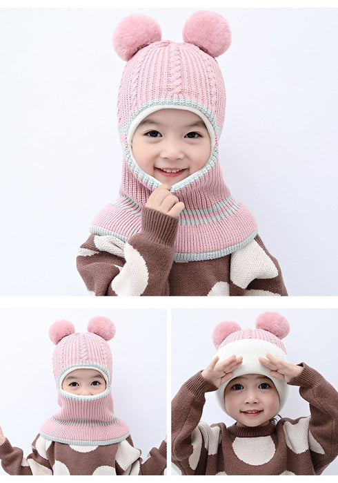 Baby hat scarf autumn and winter Circumference 18.1-19.7inch (46-50cm)