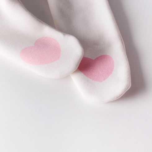 Spring and autumn baby baby cute heart-shaped plus velvet leggings