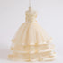 Flower Princess Dress Lace Beaded Multi-Layer Satin