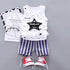 Summer Boy's Five-pointed Star Vest Set