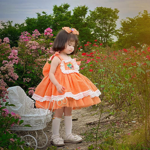 Girl's Dress Summer Dress Lolita Girl's Princess Dress Sling Skirt