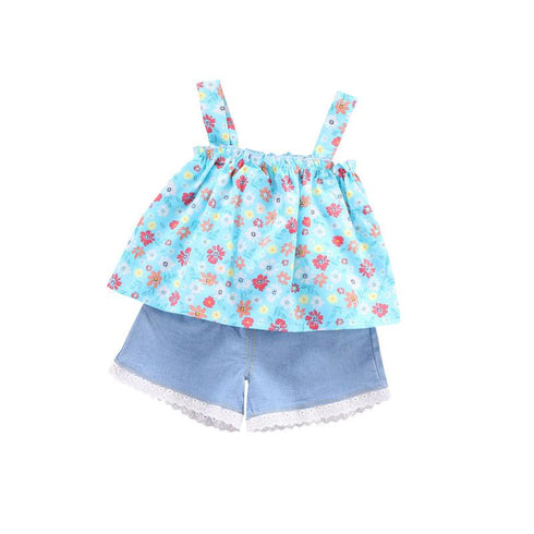 Girl's Summer Suit Two-Piece Set
