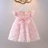 Summer New Baby Girl Bow Gauze Dress Girl Cute Princess Dress