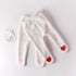 Spring and autumn baby baby cute heart-shaped plus velvet leggings