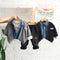 Boys winter suit plus velvet sweater set of three