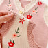 Spring and autumn baby girl embroidered waistcoat sweater