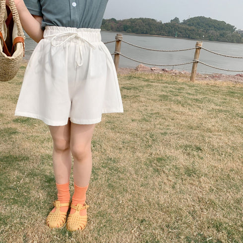 Summer thin loose wide leg pants Joker three-point pants bud shorts